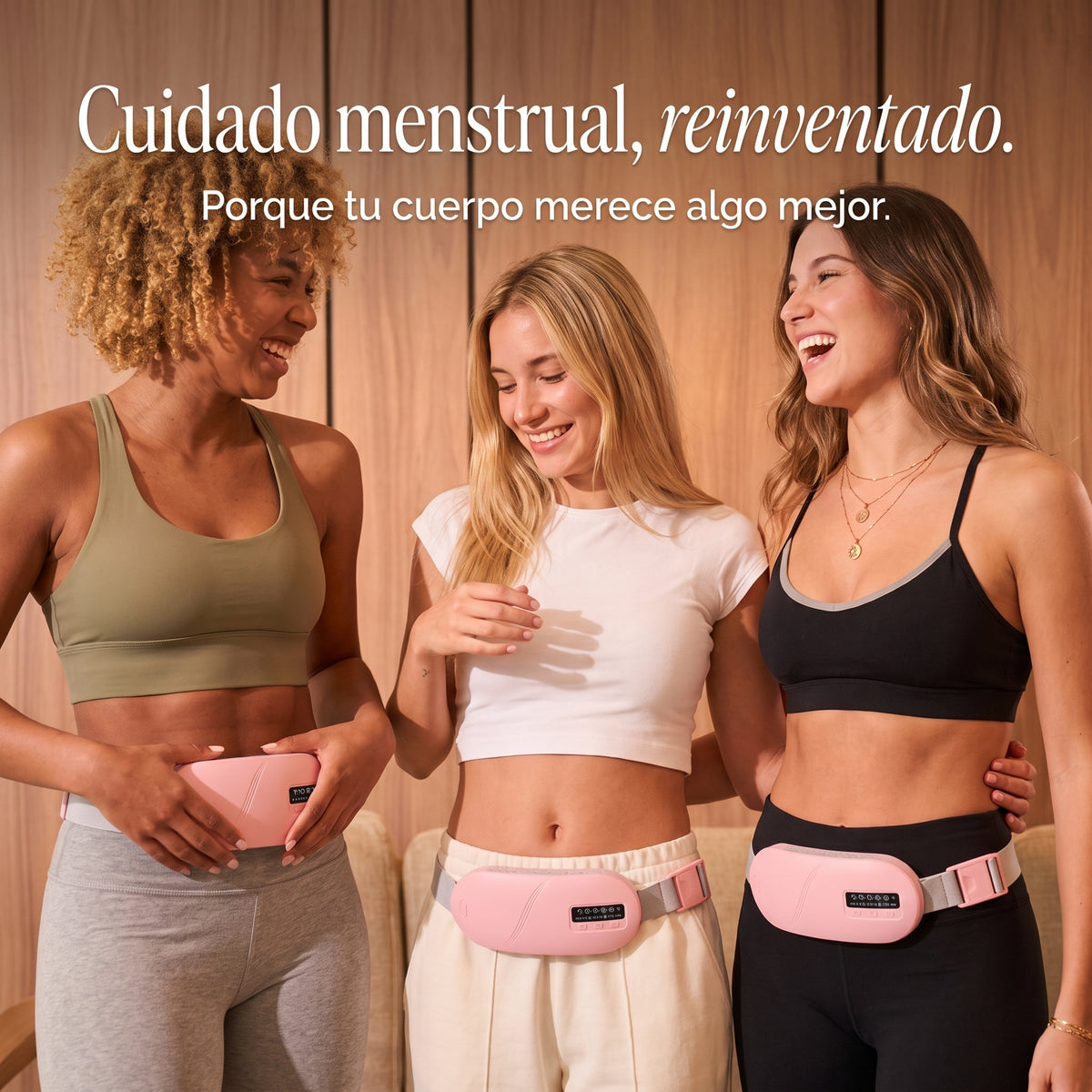 VELIA Pulse — Cinturón térmico con vibración para el dolor menstrual